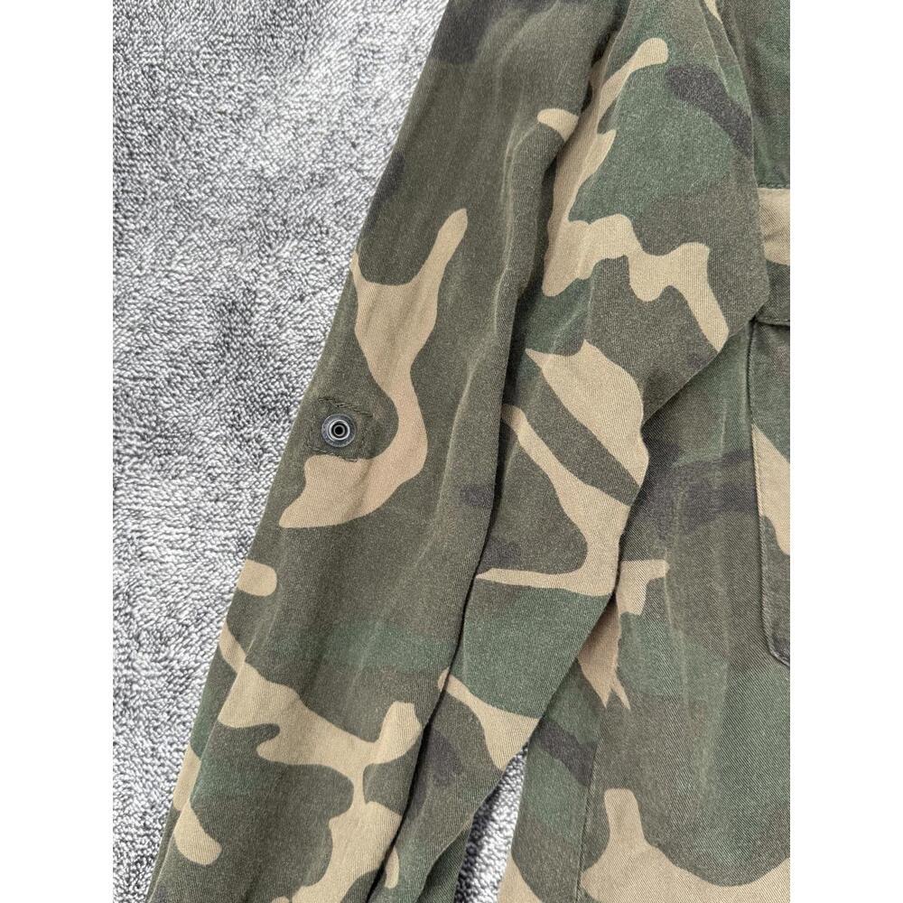 Sanctuary Camouflage Button-Up Shirt XS Military Fit Cotton - Picture 6 of 12